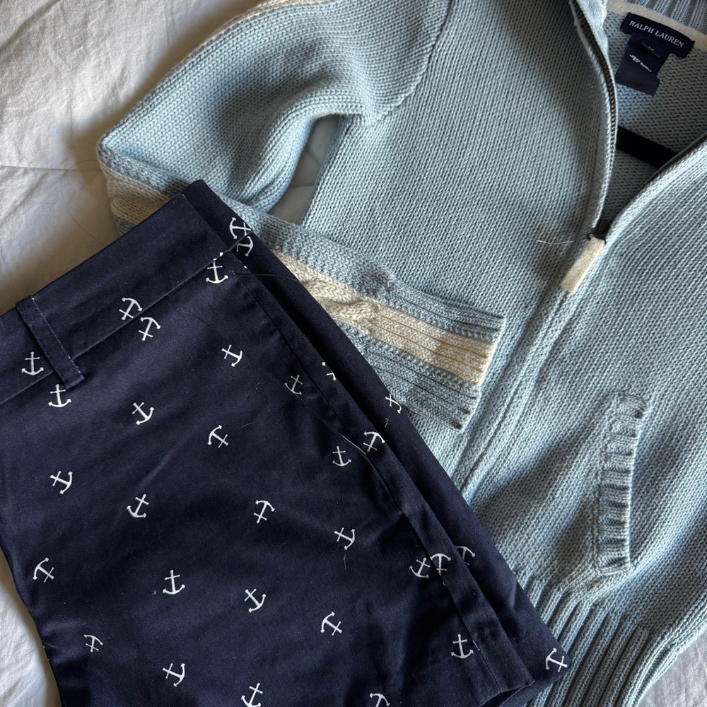 Valerie Bertinelli Anchor Print Shorts